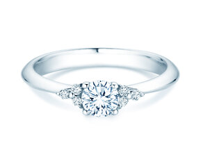 Anello di Fidanzamento Vivid Diamond in oro bianco