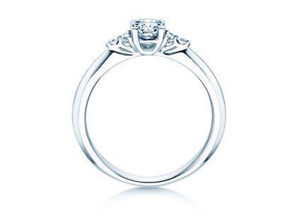 Anello di Fidanzamento Vivid Diamond in oro bianco