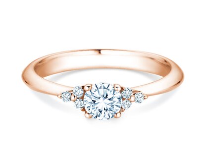 Anello di Fidanzamento Vivid Diamond in oro rosa