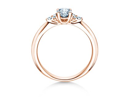 Anello di Fidanzamento Vivid Diamond in oro rosa