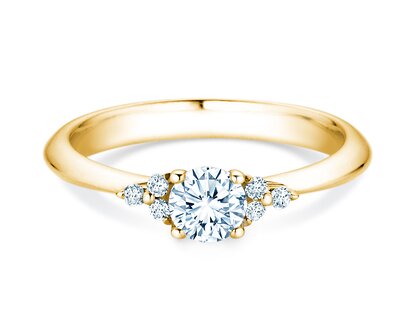 Anello di Fidanzamento Vivid Diamond in oro giallo
