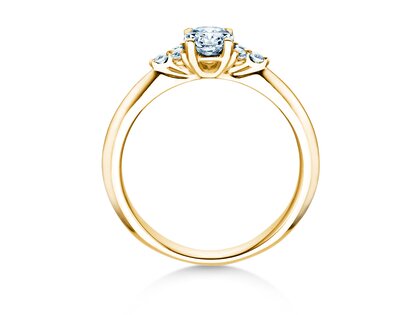 Anello di Fidanzamento Vivid Diamond in oro giallo