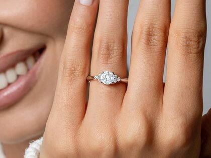 Anello di Fidanzamento Vivid Diamond in oro rosa