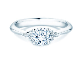 Anello di Fidanzamento Vivid Diamond in 9K oro bianco con diamanti 1,18ct G/SI