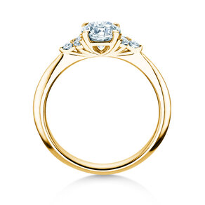 Anello di Fidanzamento Vivid Diamond in 9K oro giallo con diamanti 1,18ct G/SI