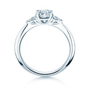 Anello di Fidanzamento Vivid Diamond in 9K oro bianco con diamanti 1,18ct G/SI