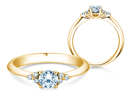 Anello di Fidanzamento Vivid Diamond in oro giallo
