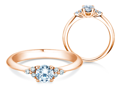 Anello di Fidanzamento Vivid Diamond in oro rosa