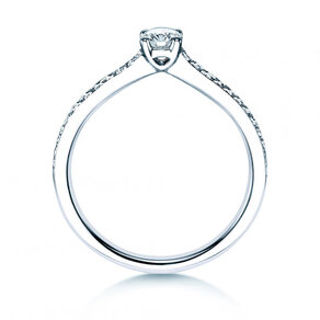 Anello di Fidanzamento Claire Petite in 18K oro bianco con diamanti 0,50ct G/SI