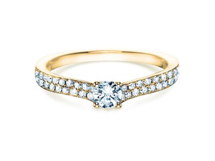 Anello di Fidanzamento Claire Petite in 18K oro giallo con diamanti 0,50ct G/SI