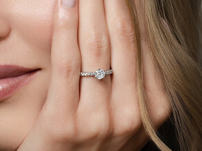 Anello di Fidanzamento Classic Pavé