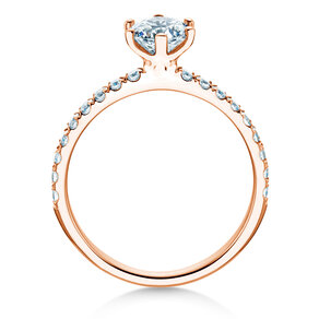 Anello di Fidanzamento Classic Pavé in 18K oro rosa con diamanti 1,11ct G/SI