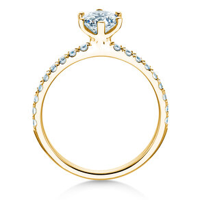 Anello di Fidanzamento Classic Pavé in 14K oro giallo con diamanti 1,11ct G/SI