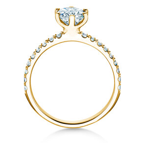 Anello di Fidanzamento Classic Pavé in 18K oro giallo con diamanti 1,36ct G/SI