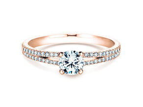 Anello di Fidanzamento Dynasty Petite in 18K oro rosa con diamanti 0,85ct G/SI