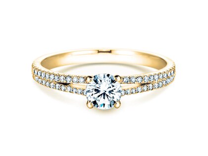 Anello di Fidanzamento Dynasty Petite in 18K oro giallo con diamanti 0,85ct G/SI