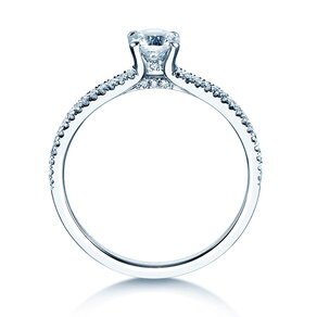 Anello di Fidanzamento Dynasty Petite in 18K oro bianco con diamanti 0,85ct G/SI