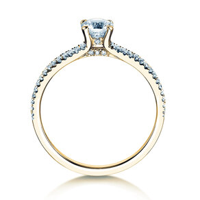 Anello di Fidanzamento Dynasty Petite in 18K oro giallo con diamanti 0,85ct G/SI