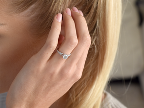 Anello di Fidanzamento Dynasty in 18K oro bianco con diamanti 1,27ct G/SI