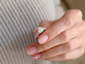 Anello di Fidanzamento Dynasty in 18K oro bianco con diamanti 1,27ct G/SI