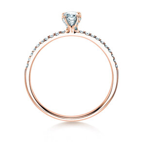 Anello di Fidanzamento Grace Petite in 18K oro rosa con diamanti 0,43ct G/SI
