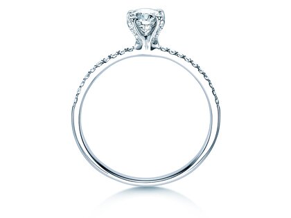 Anello di Fidanzamento Grace in 18K oro bianco con diamanti 0,70ct G/SI