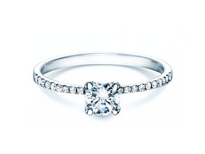 Anello di Fidanzamento Grace in 18K oro bianco con diamanti 0,70ct G/SI