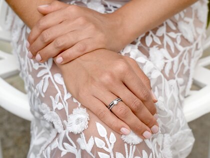 Anello di Fidanzamento Grace in 18K oro bianco con diamanti 0,70ct G/SI