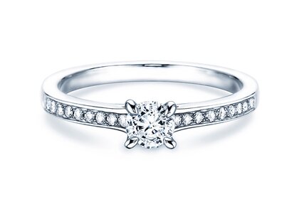 Anello di Fidanzamento Modern Pavé