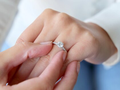Anello di Fidanzamento Pure Diamond in 18K oro bianco con diamanti 1,17ct G/SI
