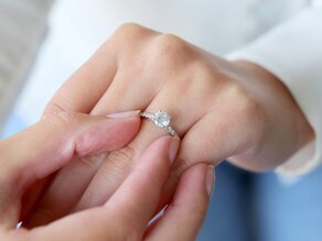 Anello di Fidanzamento Pure Diamond in 18K oro bianco con diamanti 1,17ct G/SI