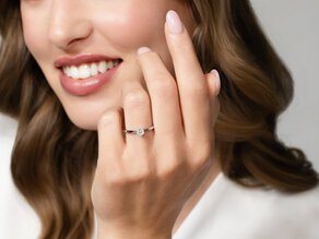 Anello di Fidanzamento Classic 6 in 9K oro rosa con diamante 0,25ct G/SI