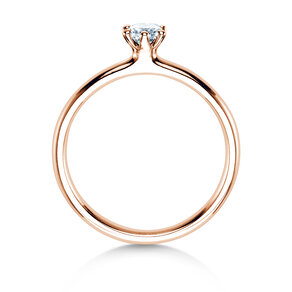 Anello di Fidanzamento Classic 6 in 9K oro rosa con diamante 0,25ct G/SI