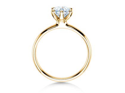 Anello di Fidanzamento Classic 6 in 14K oro giallo con diamante 1,00ct G/SI