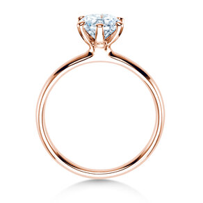 Anello di Fidanzamento Classic 6 in 18K oro rosa con diamante 1,00ct G/VS