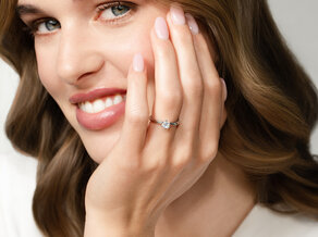 Anello di Fidanzamento Classic 6 in 14K oro bianco con diamante 0,40ct G/SI