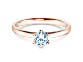 Anello di Fidanzamento Classic 6 in oro rosa