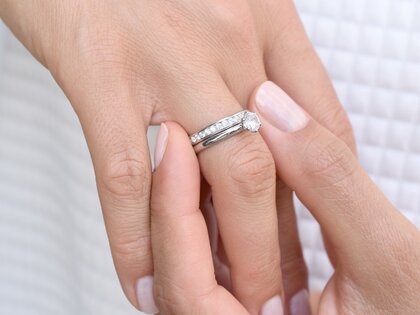 Anello di Fidanzamento Classic 6 in 14K oro bianco con diamante 0,75ct H/SI