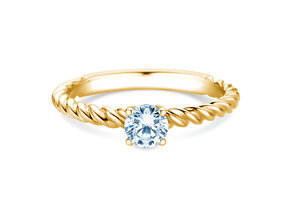 Anello di Fidanzamento Classic Loop in 9K oro giallo con diamante 0,30ct H/SI