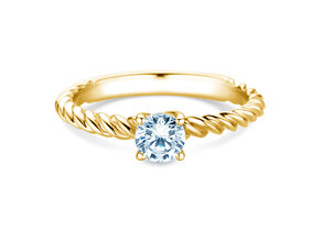 Anello di Fidanzamento Classic Loop in 18K oro giallo con diamante 0,60ct H/SI