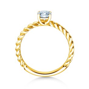 Anello di Fidanzamento Classic Loop in 18K oro giallo con diamante 0,60ct H/SI