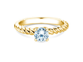 Anello di Fidanzamento Classic Loop in 14K oro giallo con diamante 0,75ct G/SI