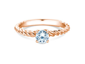 Anello di Fidanzamento Classic Loop in 9K oro rosa con diamante 0,50ct H/SI
