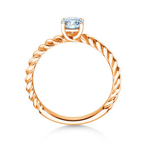 Anello di Fidanzamento Classic Loop in 9K oro rosa con diamante 0,50ct H/SI