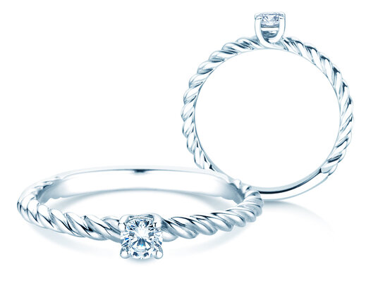 Anello di Fidanzamento Classic Loop diamante da laboratorio