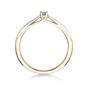 Anello di Fidanzamento Delight in 18K oro giallo con diamante 0,05ct H/SI