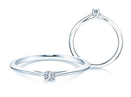 Anello di Fidanzamento Delight in 14K oro bianco con diamante 0,05ct H/SI