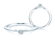Anello di Fidanzamento Delight in argento 925/- con diamante 0,05ct G/SI