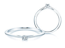 Anello di Fidanzamento Delight in 14K oro bianco con diamante 0,07ct G/SI