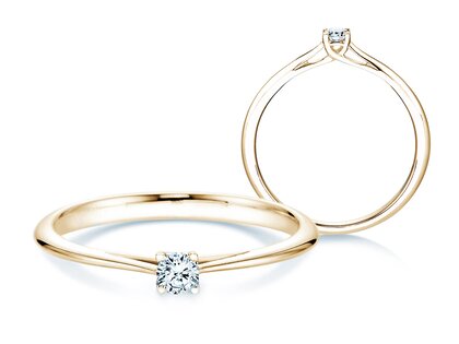 Anello di Fidanzamento Delight in 18K oro giallo con diamante 0,10ct H/SI